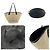 Louis Vuitton Saint Jacques Schultertasche aus Raffia-Leder Schwarz Beige - Ansicht 3