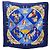 Hermès Seidenschal - Lebendes Pferdemuseum Chantilly Blau