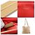 Borsa a spalla in pelle beige Burberry - vista 5