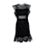 Schwarzes Spitzenkleid Sandro