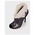 Bottines en cuir noir shearling Alexander McQueen Taille 39,5 - vue 4