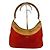 Borsa a spalla in suede arancione Gucci Bamboo, marrone chiaro 263 Rosso