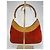 Borsa a spalla in suede arancione Gucci Bamboo, marrone chiaro 263 Rosso - vista 3