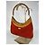 Borsa a spalla in suede arancione Gucci Bamboo, marrone chiaro 263 Rosso - vista 4