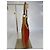 Borsa a spalla in suede arancione Gucci Bamboo, marrone chiaro 263 Rosso - vista 9