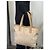 Borsa a spalla Chanel in tela e pelle 258 Beige - vista 11