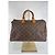 Borsa a mano Louis Vuitton Speedy Monogram in pelle marrone - vista 2