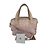 Bolsa de ombro Chanel em lona e couro Rosa 253