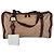 Borsa a spalla Gucci in tela e pelle marrone 261