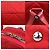 Prada Rucksack aus gestepptem Nylon und Leder Rot - Ansicht 4