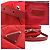 Prada Rucksack aus gestepptem Nylon und Leder Rot - Ansicht 5