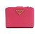 Prada Bi-Fold Geldbörse aus rosa Leder Pink