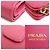 Prada Bi-Fold Geldbörse aus rosa Leder Pink - Ansicht 5