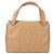 Bolsa tote Chanel CC Stitch em couro de cordeiro médio Bege