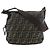 Borsa a spalla Fendi Logo Zucca Zucca Marrone