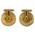 Gemelli rotondi vintage Chanel placcati oro D'oro - vista 2