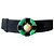Cintura Chanel Gripoix in pelle e suede nero e verde