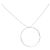 COLLAR GINETTE NY CÍRCULO BLANCO EN CADENA CCE001G EN ORO BLANCO DE 18K Plata - vista 2