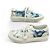 LOUIS VUITTON TROCADERO SNEAKERS 5.5 IT 39.5 FR BLAUER STOFF - Ansicht 3