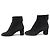 STIVALI ANKLE LOUIS VUITTON 39 IN CAMOSCIO NERO DEER SHOES - vista 2