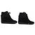 ZAPATOS DE DEPORTIVA CON TACÓN CUÑA LOUIS VUITTON MONOGRAMA 39.5 SEDA Negro - vista 3