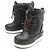 NUEVAS BOTINES LOUIS VUITTON 1A8C08 SLALOM FLAT HALF BOOTS MONOGRAM 40 NIEVE Negro