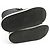 NUEVAS BOTINES LOUIS VUITTON 1A8C08 SLALOM FLAT HALF BOOTS MONOGRAM 40 NIEVE Negro - vista 6