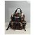 Zaino in tela a quadri Nova Check marrone BURBERRY Nero Bianco Rosso Beige - vista 5