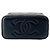 Vanity case piccolo Chanel Coco Casino in pelle d'agnello matelassé nera con catena - vista 3