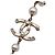 Timeless Chanel Collana lunga in catena con logo CC in metallo dorato chiaro, perle e perline D'oro - vista 4