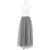 Falda de seda de malla Christian Dior Gris - vista 2