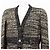 Chanel Wool Blend Tweed Collarless Jacket Black Golden - view 2