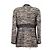 Chanel Wool Blend Tweed Collarless Jacket Black Golden - view 8
