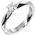 Boucheron Solitaire à facette Platine