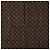 Set di sciarpe in cotone e seta Louis Vuitton Monogram Letters × NBA Marrone - vista 4