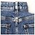 Pantalones de mezclilla de shearling Chanel P74543 Azul - vista 13