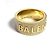 Balenciaga Herren Force Stripe Ring Golden