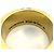 Balenciaga Herren Force Stripe Ring Golden - Ansicht 9