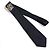 Cravatta Underknot Tiger da uomo Gucci in seta nera Nero