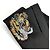 Cravatta Underknot Tiger da uomo Gucci in seta nera Nero - vista 2