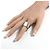 Anello quadrato largo vintage Chanel in argento sterling 925 - vista 10