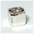 Anello quadrato largo vintage Chanel in argento sterling 925 - vista 5