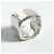 Anello quadrato largo vintage Chanel in argento sterling 925 - vista 6