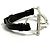 Bracciale Charm Horsebit Hermès Nero Argento - vista 4