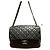 Timeless Chanel Classic Flap Cadena Alrededor Negro