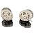 Cambon Orecchini Chanel CC Argento a Forma Ovale con Strass Doppio C Silver hardware