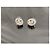 Cambon Orecchini Chanel CC Argento a Forma Ovale con Strass Doppio C Silver hardware - vista 2