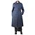 Autre Marque Abrigo de sarga de algodón impermeable azul marino - talla UK 12
