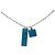 Collana Damier Colors di Louis Vuitton Argento Blu