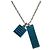 Collana Damier Colors di Louis Vuitton Argento Blu - vista 2